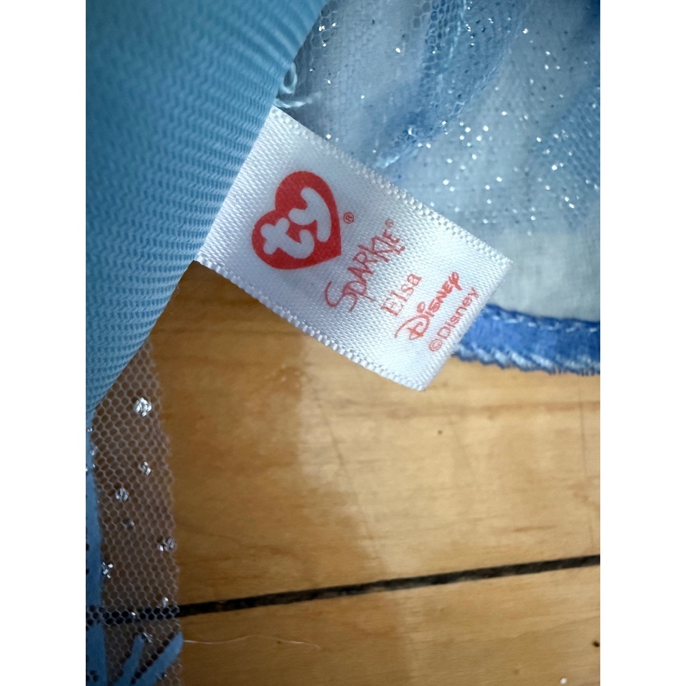 Ty Beanie Baby Disney Sparkle Princess Elsa Frozen 17" Elsa Plush Stuffed - Picture 3 of 5